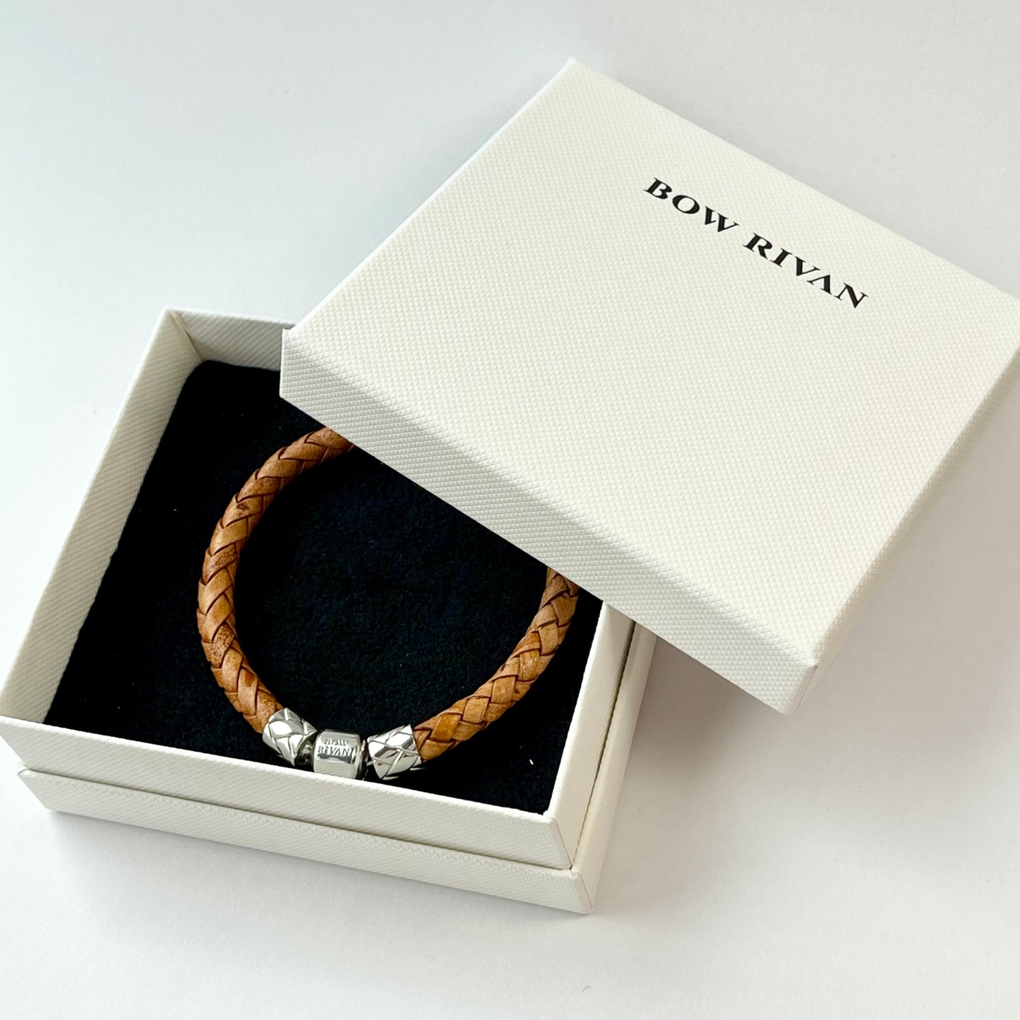 キャメルレザーブレスレット/ゴールド