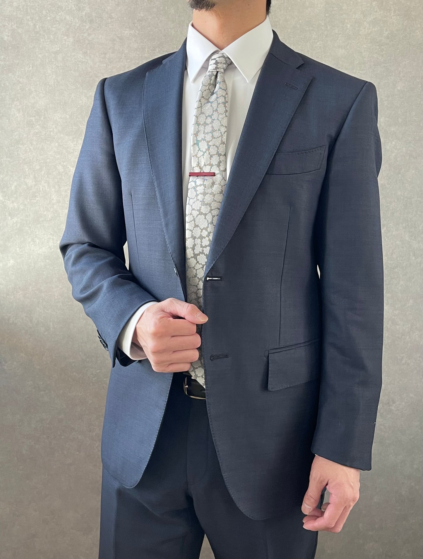 ワインレッドネクタイピン/ナロータイ用