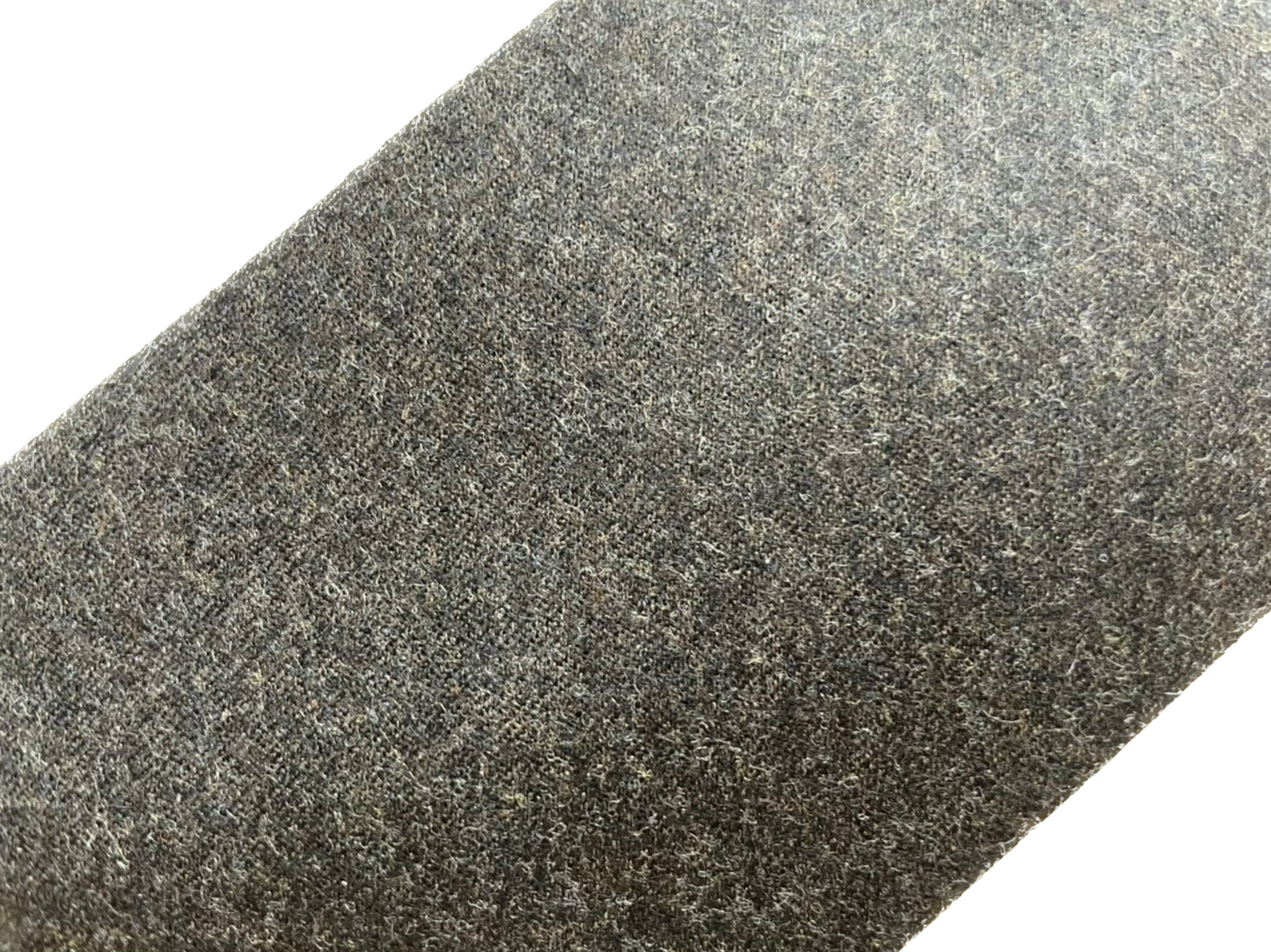 サスティナブルネクタイ 無地 チャコールグレー×ブラウン