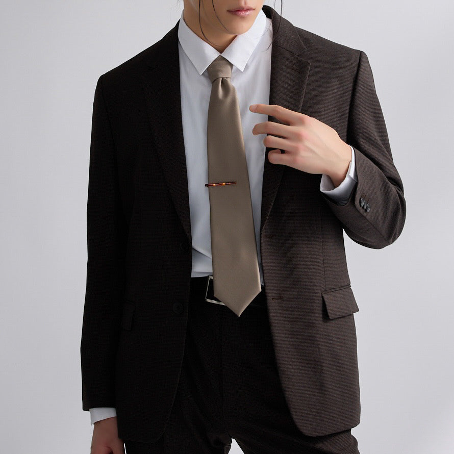 べっこうネクタイピン／ルナゴールド