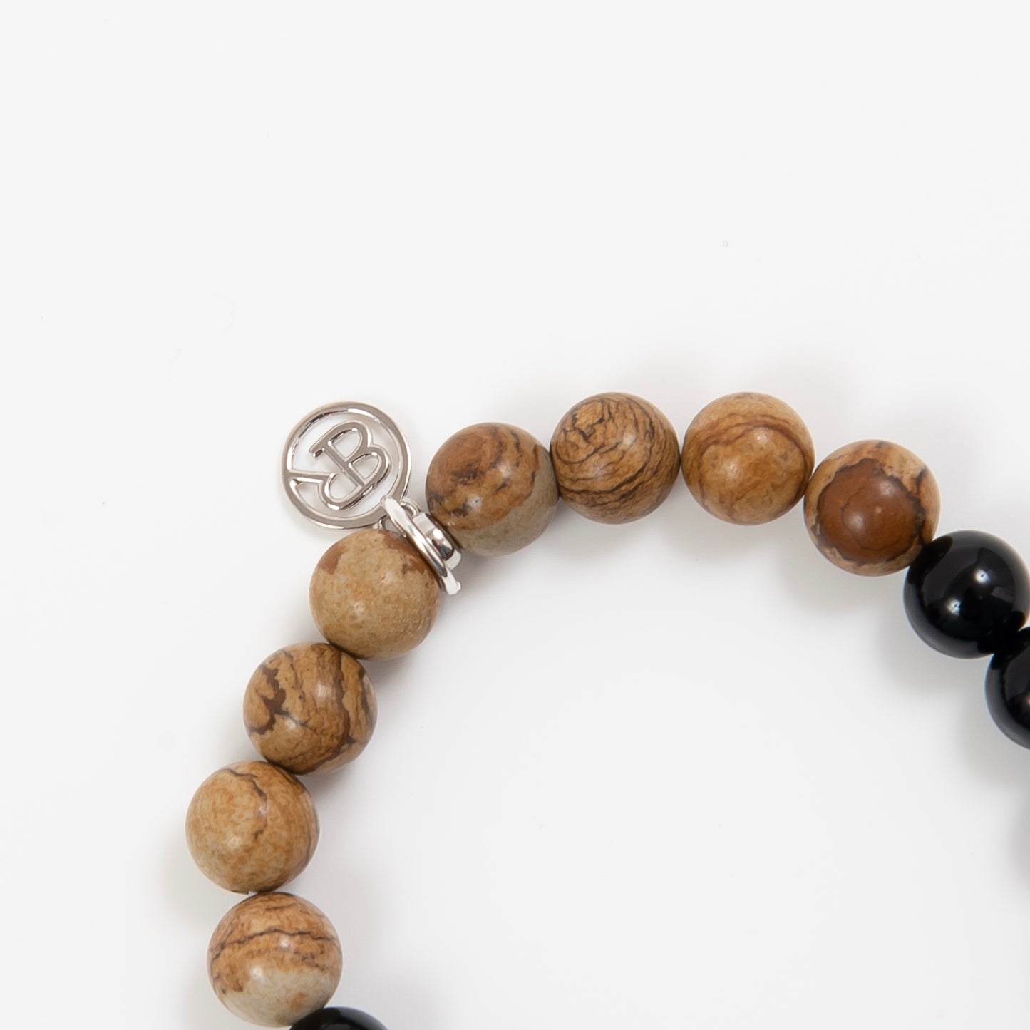 ブラックオニキス＆ピクチャージャスパーブレスレット