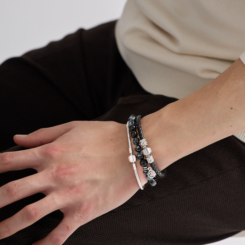 黒曜石&黒瑪瑙ブレスレット