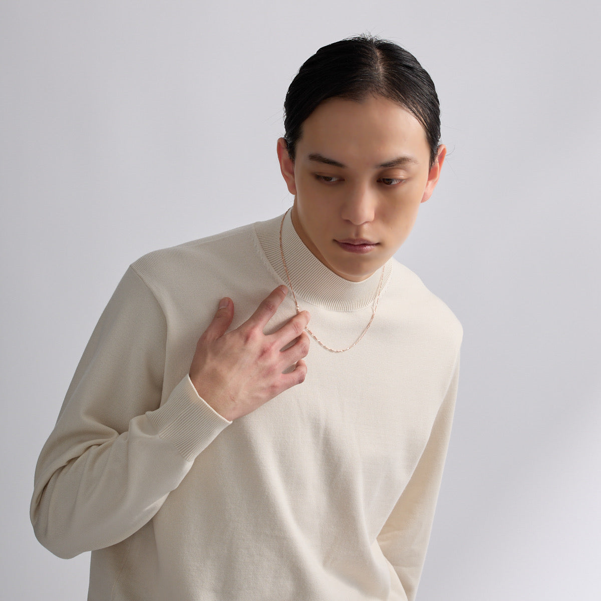 SKIPネックレスTHIN／ブロンズゴールド