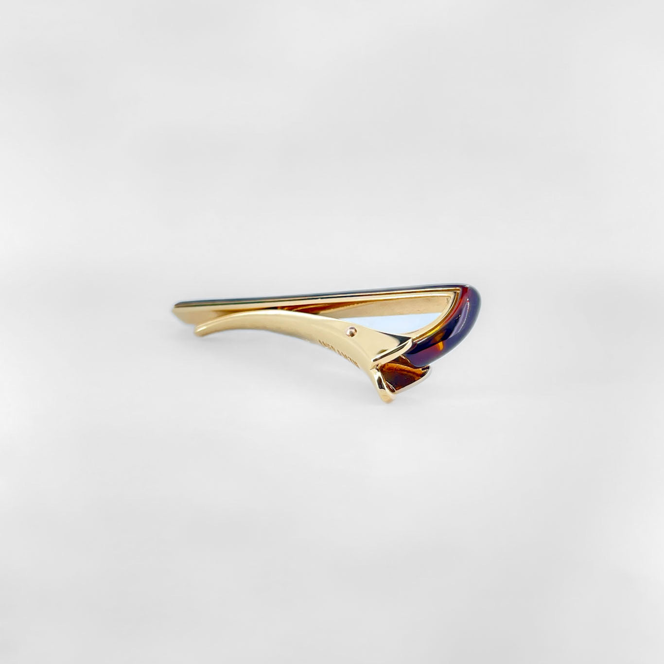 無垢W.GOLD&ルビーのネクタイピン THE 無垢W.GOLD&ルビーのネクタイピン or