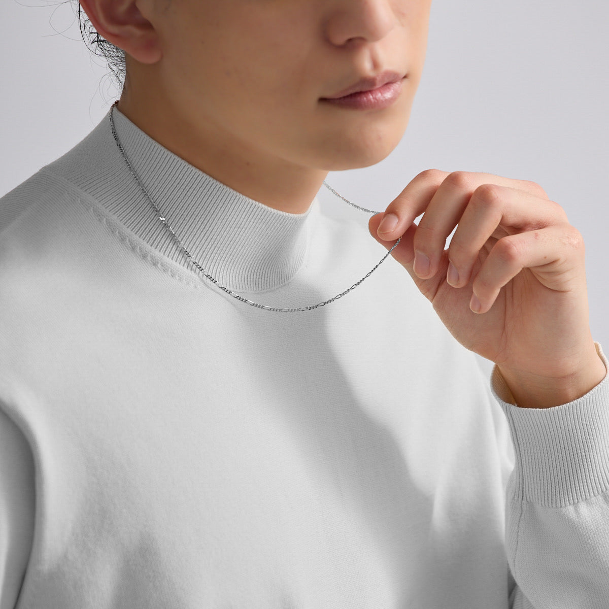 SKIPネックレスTHIN／シルバー