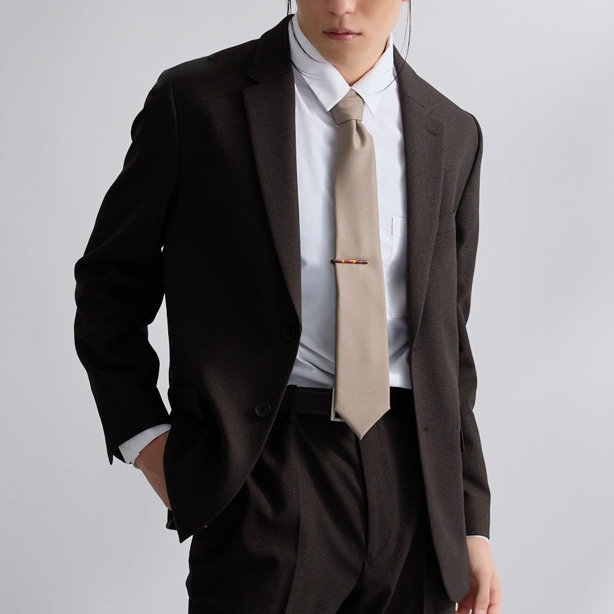 べっこうネクタイピン／ルナゴールド