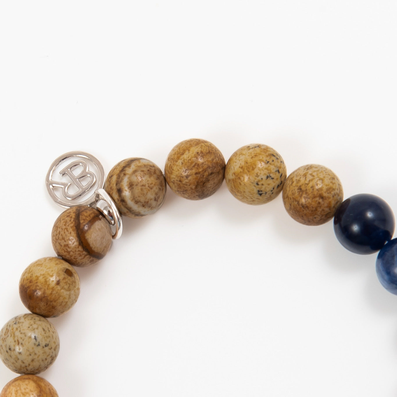 オレンジソーダライト＆ピクチャージャスパーブレスレット｜BOW RIVAN