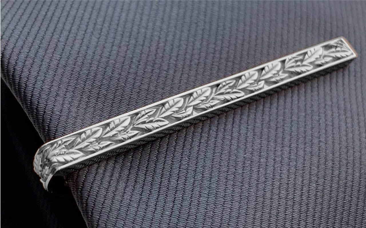 URBAN TIE｜シルバーネクタイピン｜リーフ – BOW RIVAN