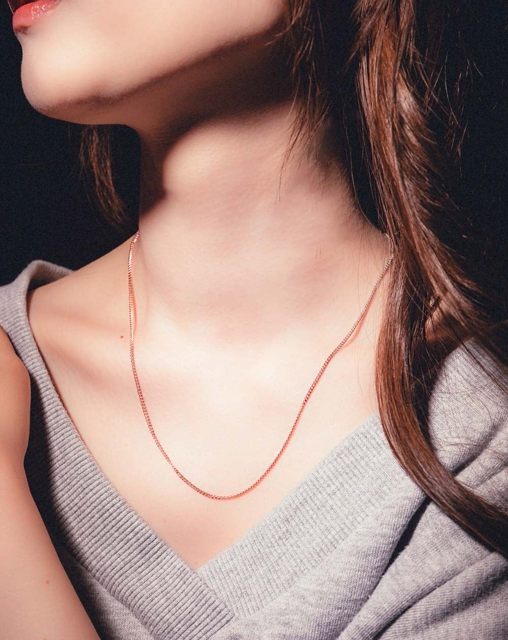 KIHEIネックレスTHIN／ブロンズゴールド